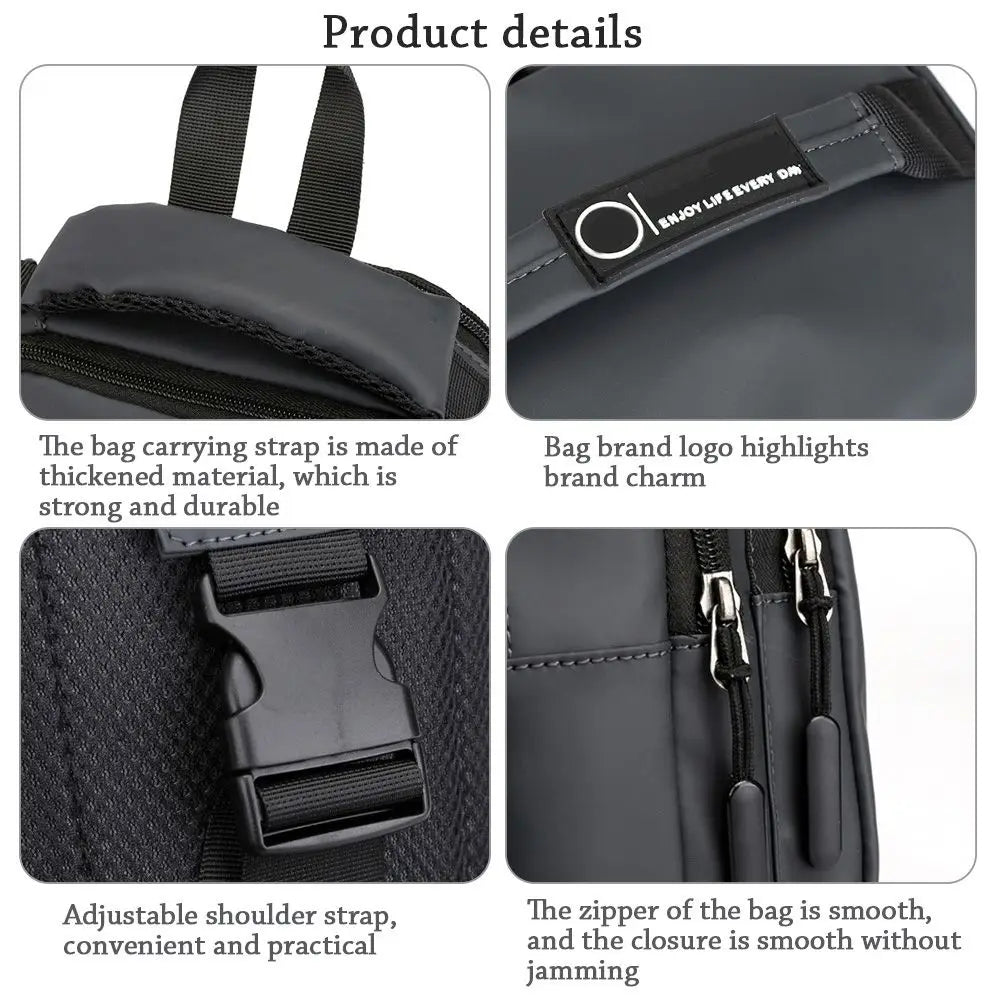 Anti-theft Chest Shoulder Bag with USB Port