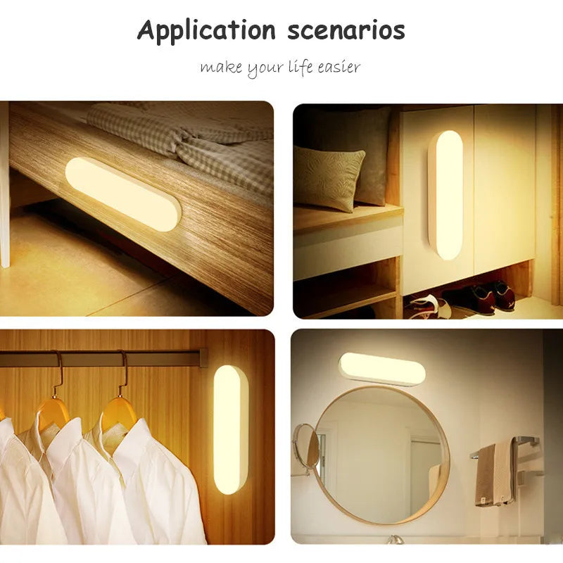 LED Motion Sensor Lamp - USB Rechargeable - Magnetic adhesion