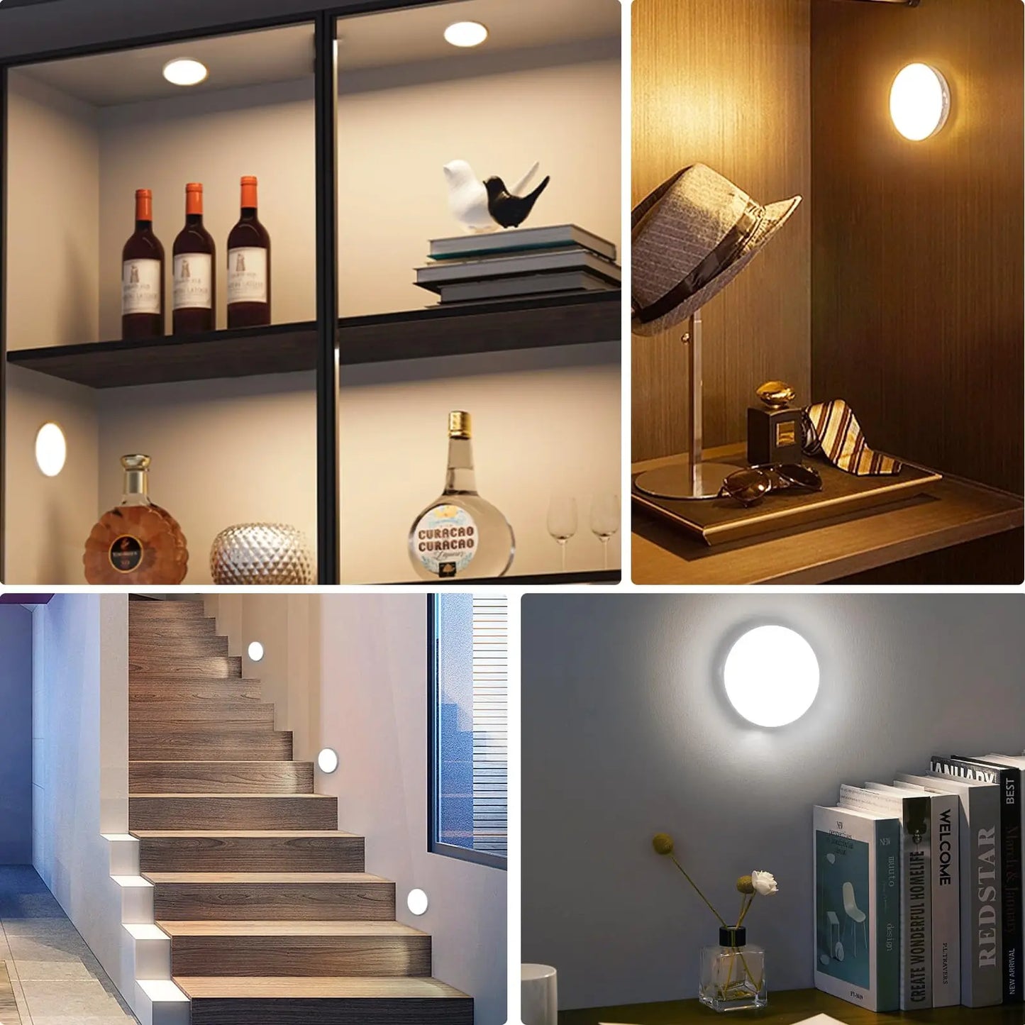 USB Rechargeable LED Night Light - Motion Sensor - Magnetic attachement