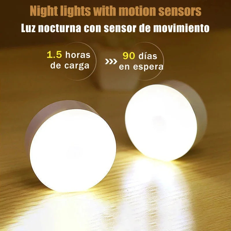 USB Rechargeable LED Night Light - Motion Sensor - Magnetic attachement