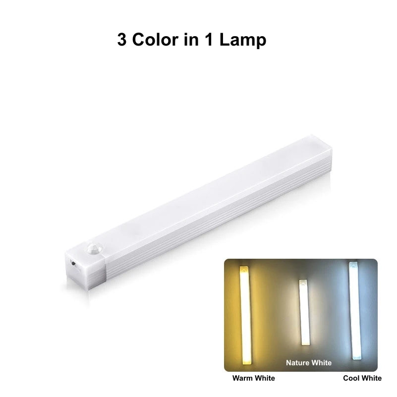USB Type C Rechargeable Motion Sensor LED Light Bar