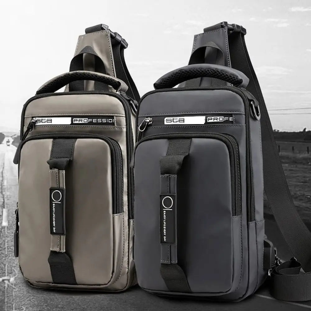 Anti-theft Chest Shoulder Bag with USB Port