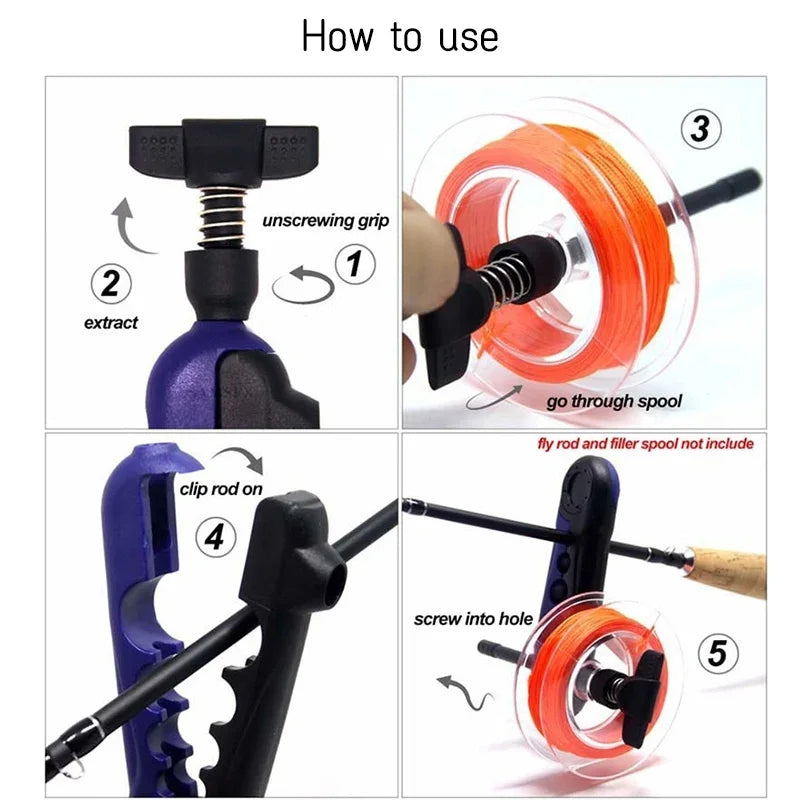 Fishing Line Spooler Tool