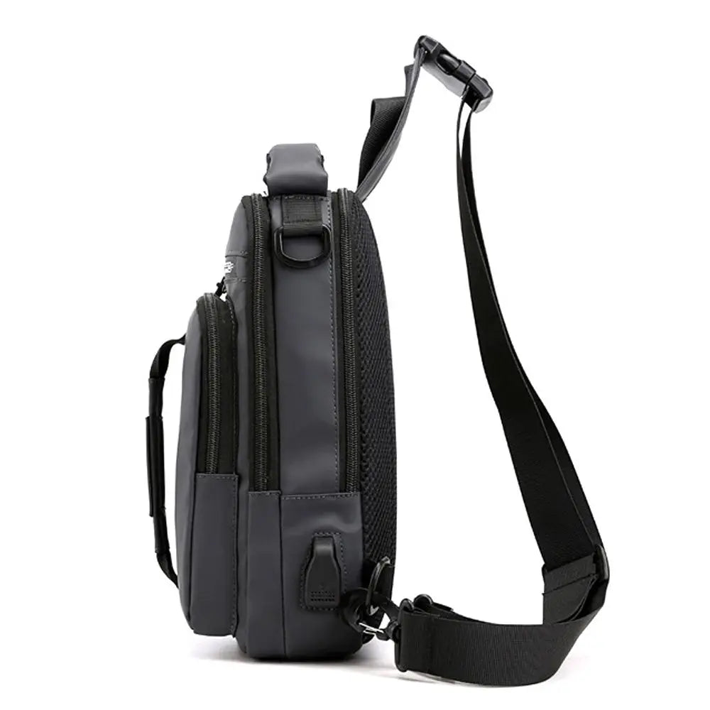Anti-theft Chest Shoulder Bag with USB Port